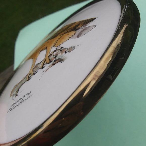 Vintage 1975 Goebel West Germany Hand Painted Barn Owl Ceramic Plaque F Kirchner - Picture 12 of 14